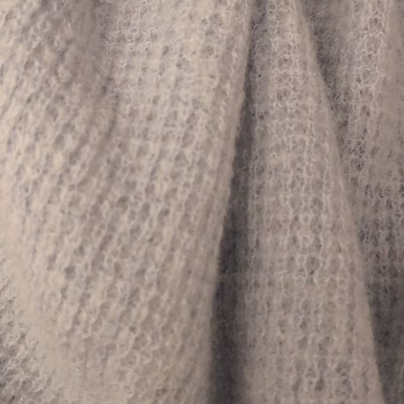 Everlane Baby Blue THE ALPACA WAFFLE-STITCH POLO Sweater S - Picture 9 of 13